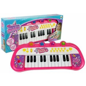 mamido  Interaktívny klavír pre dievčatá ružový