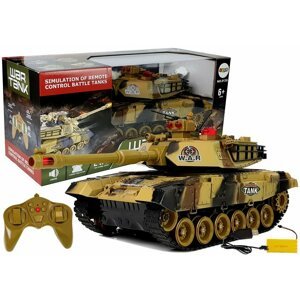 mamido  Tank na diaľkové ovládanie WAR R / C hnedý