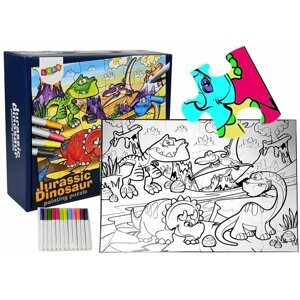 mamido  Puzzle k vyfarbenie dinosaury