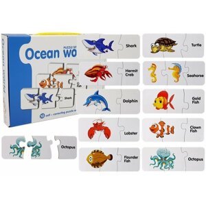 mamido  Vzdelávacie puzzle Ocean World Puzzle 10 spojení