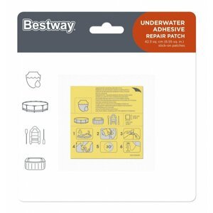 Bestway  Vodotesné opravné náplasti pre bazény Nafukovací matrac Bestway 62091