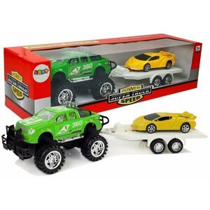 mamido  Súprava vozidla Auto Sports Yellow Off-Road Green s čipovým pohonom