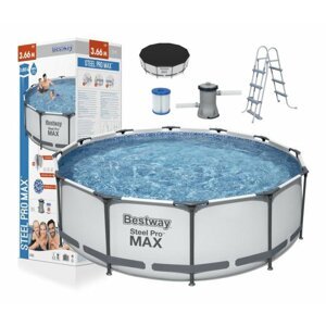 Bestway  Bazén Bestway Steel Pro MAX 3,66x1m biely