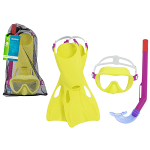 Bestway  Potápačská súprava žltá maska, plutvy, Bestway Tube 25039