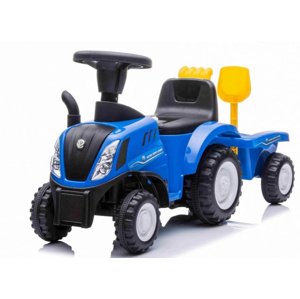 mamido  Detský traktor s prívesom New Holland T7 modrý