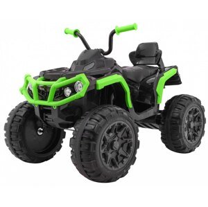 mamido  Elektrická štvorkolka ATV s ovládačom, EVA kolesá čierno-zelená