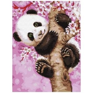 mamido  Maľovanie podľa čísel Panda 40x50 cm