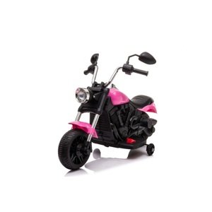 mamido  Detská elektrická motorka Chopper V-Max ružová