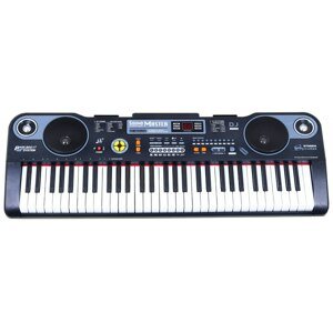 mamido  Veľký keyboard s mikrofónom MP3 čierny