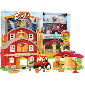 mamido  Farma so zvieratkami traktor stodola set
