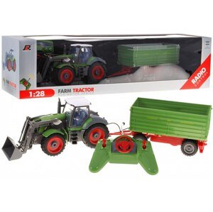 mamido  Traktor s vlečkou na diaľkové ovládanie R/C zelený