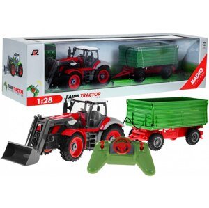mamido  Traktor s vlečkou na diaľkové ovládanie R/C červeno-zelený