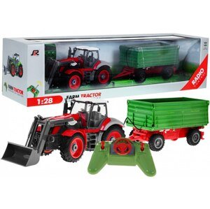 mamido  Traktor s vlečkou na diaľkové ovládanie R/C červeno-zelený