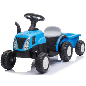 Mamido  Mamido Detský elektrický traktor s vlečkou New Holland T7 S modrý